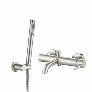 Смеситель для ванны и душа VBI MILANO NICKEL настенный №1