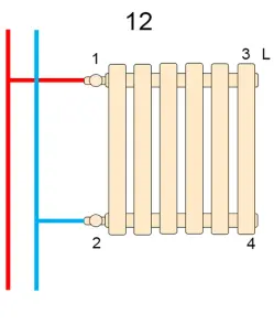 Радіатор Warm Well Column 2 1800x290 колір необробленого металу Підкл.34 №8
