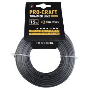 Волосінь з жилою круг Procraft 3мм 15м №1
