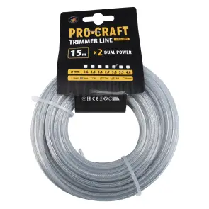 Волосінь армована квадрат Procraft 3мм 15м №1