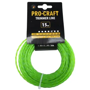 Волосінь спіраль Procraft 3мм 15м №1