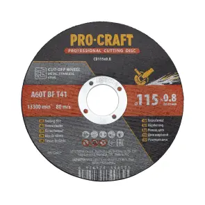 Диск отрезной Procraft CD115x0.8 115 мм 0,8 мм 22,2 мм №1