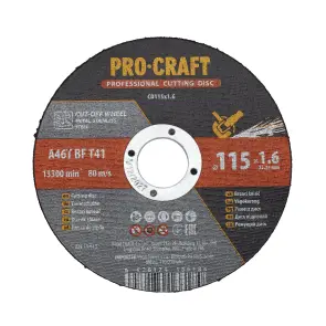 Диск відрізний Procraft CD115x1.6 115 мм 1,6 мм 22,2 мм №1