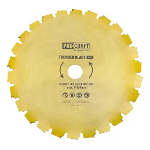 Ніж 26T під напилок Procraft D255*25.4 №1