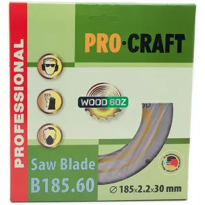 Пиляльний диск Procraft B185.60 60T (по дереву) №1