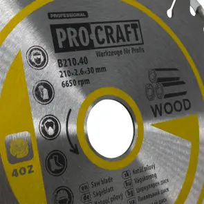 Пиляльний диск Procraft B210.40 40T (по дереву) №3