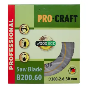 Пиляльний диск Procraft B200.60 60T (по дереву) №1