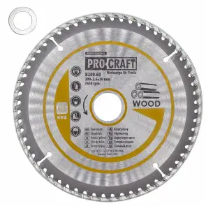 Пиляльний диск Procraft B200.60 60T (по дереву) №2