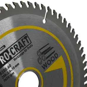 Пиляльний диск Procraft B200.60 60T (по дереву) №4