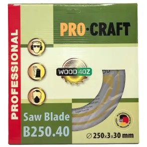 Пиляльний диск Procraft B250.40 40T (по дереву) №1