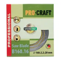 Пильный диск Procraft B160.16 16T (по дереву)