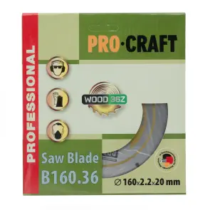 Пиляльний диск Procraft B160.36 36T (по дереву) №1