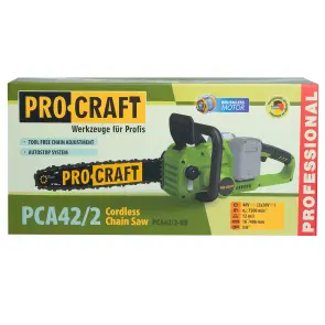 Акумуляторна ланцюгова пила Procraft PCA42/2 (Без АКБ та ЗП) №18