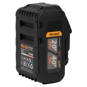 Акумуляторна батарея Procraft Battery20/40 (20В 8Аг, 40В 4Аг) №11