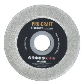 Заточувальний алмазний диск Procraft S100X20/D до SS350 №1