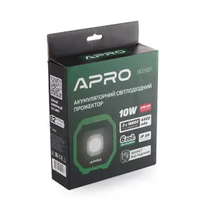 Акумуляторний світлодіодний прожектор 10Вт (Li-ion 3.7V 4400mAh) APRO №5