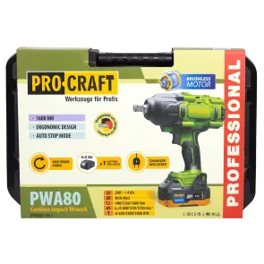 Акумуляторний гайковерт Procraft PWA80 Кейс (з 1 АКБ та ЗП) №12