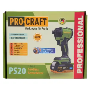 Акумуляторний гвинтоверт Procraft PS20 (з 1 акб) №12