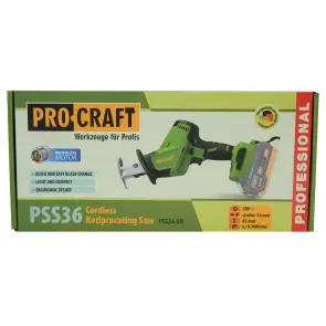 Акумуляторна шабельна пила Procraft PSS36 (без акб та зп) №11