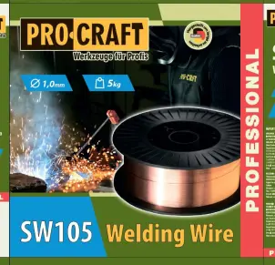 Зварювальний дріт Procraft SW105 1 мм 5 кг №1