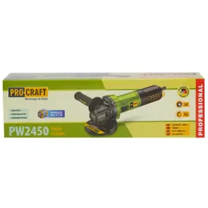 Углошлифовальная машина бесщеточная Procraft PW2450 125 мм №17
