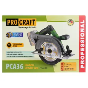 Акумуляторна дискова пила Procraft PCA36 (Без акб та зп) №15