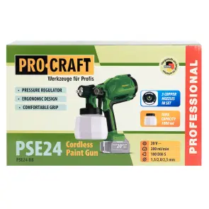 Аккумуляторный краскопульт Procraft PSE24 (без акб и зп) №18