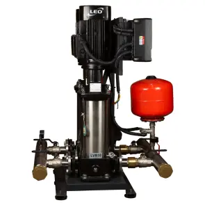 Станція підвищення тиску 380В 2×4.0кВт Hmax 122м Qmax 216.7л/хв 12л + частотне регулювання LEO 3.0 (2LVR10-12-2AVF-4.0-12) №7