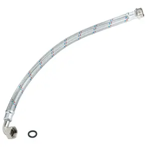 Шланг Ø25 60см 1"×1" нерж сталь WETRON (779773) №4