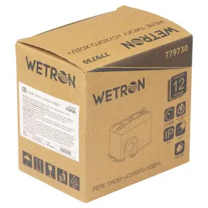 Реле тиску 1.5кВт 1.4-2.8 бар прямоуг (гайка) WETRON (779730) №15