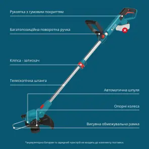 Аккумуляторный триммер KS CST-20V №6