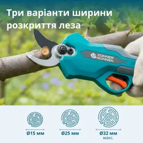 Акумуляторний секатор KS CPS20V-32 Case №13