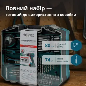 Комплект акумуляторного електроінструменту KS ID20V-60 KIT 74 №2