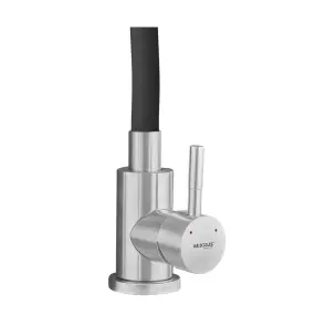 Смеситель для кухни MIXXUS SUS-011-T REFL.BLACK с силиконовым изливом из нерж. стали SUS304, излив черный (MI8226) №2