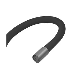 Змішувач для кухні з силіконовим виливом Champion EZA-011 Graphite REFL.Black з нерж.сталі (вилив чорний) (MX9555) №2