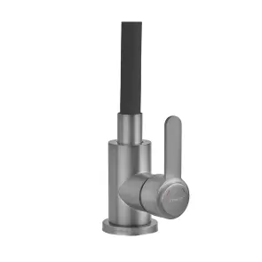 Змішувач для кухні з силіконовим виливом Champion EZA-011 Graphite REFL.Black з нерж.сталі (вилив чорний) (MX9555) №3