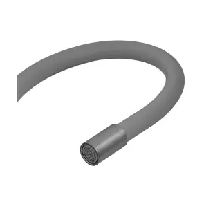 Смеситель для кухни с силиконовым изливом Champion EZA-011 Graphite REFL.Gray из нерж.стали (вылив серый) (CH6566) №2