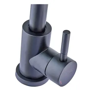 Змішувач для кухні з нерж. сталі SUS304 (кол.чорний) Champion SUS-011-G Black (CH0345) №3