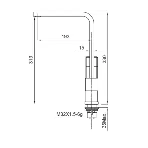 Смеситель для кухни Koer KB-70010-01 (Цвет хром) (KR3488) №7