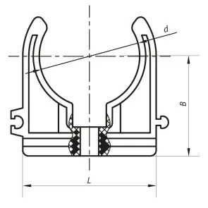 Кріплення для PPR труби 25 Koer K0075.PRO (KP0090) №2