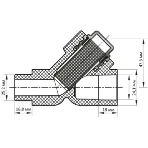Фильтр грубой очистки 25 PPR KOER K0147.PRO (KP0186) №2
