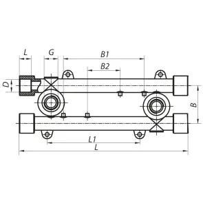 Планка монтажная проходная 20x1/2F Koer K0128.PRO (KP0154) №2