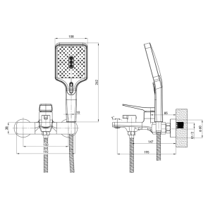 Смеситель для ванны Mixxus Premium Degas 009 (EURO) (MI8248) №2
