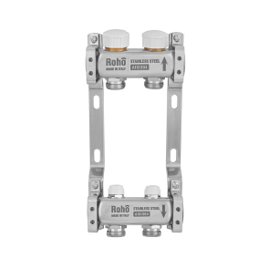 Колектор з термостатичними та запірними клапанами Roho R805-02M - 1"x 2 вих. (RO1072) №1