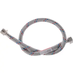 Гибкий шланг для подключения воды гайка 1/2'' - Штуцер 1/2'' (60 см) Zerix (ZX1563) №1