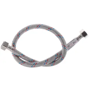 Гнучкий шланг для підключення води гайка 1/2'' - гайка 1/2'' (60 см) Zerix (ZX1552) №2