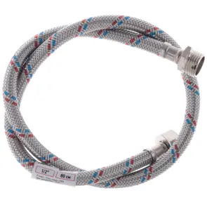Гнучкий шланг для підключення води гайка 1/2'' - Штуцер 1/2'' (80 см) Zerix (ZX1564) №1