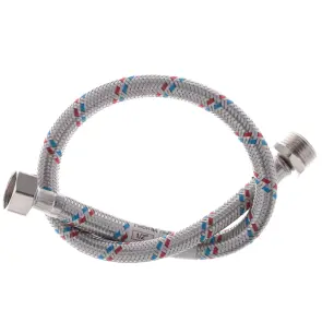 Гнучкий шланг для підключення води гайка 1/2'' - Штуцер 1/2'' (50 см) Zerix (ZX1562) №2