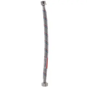 Гнучкий шланг для підключення води гайка 1/2'' - Штуцер 1/2'' (30 см) Zerix (ZX1560) №3