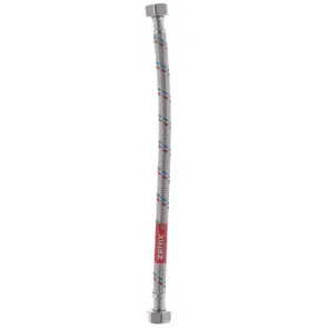 Гибкий шланг для подключения воды гайка 1/2'' - гайка 1/2'' (30 см) Zerix (ZX1549) №2